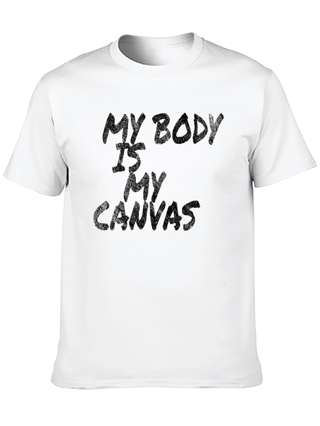 My Body Is My Canvas Black Graphic Tee