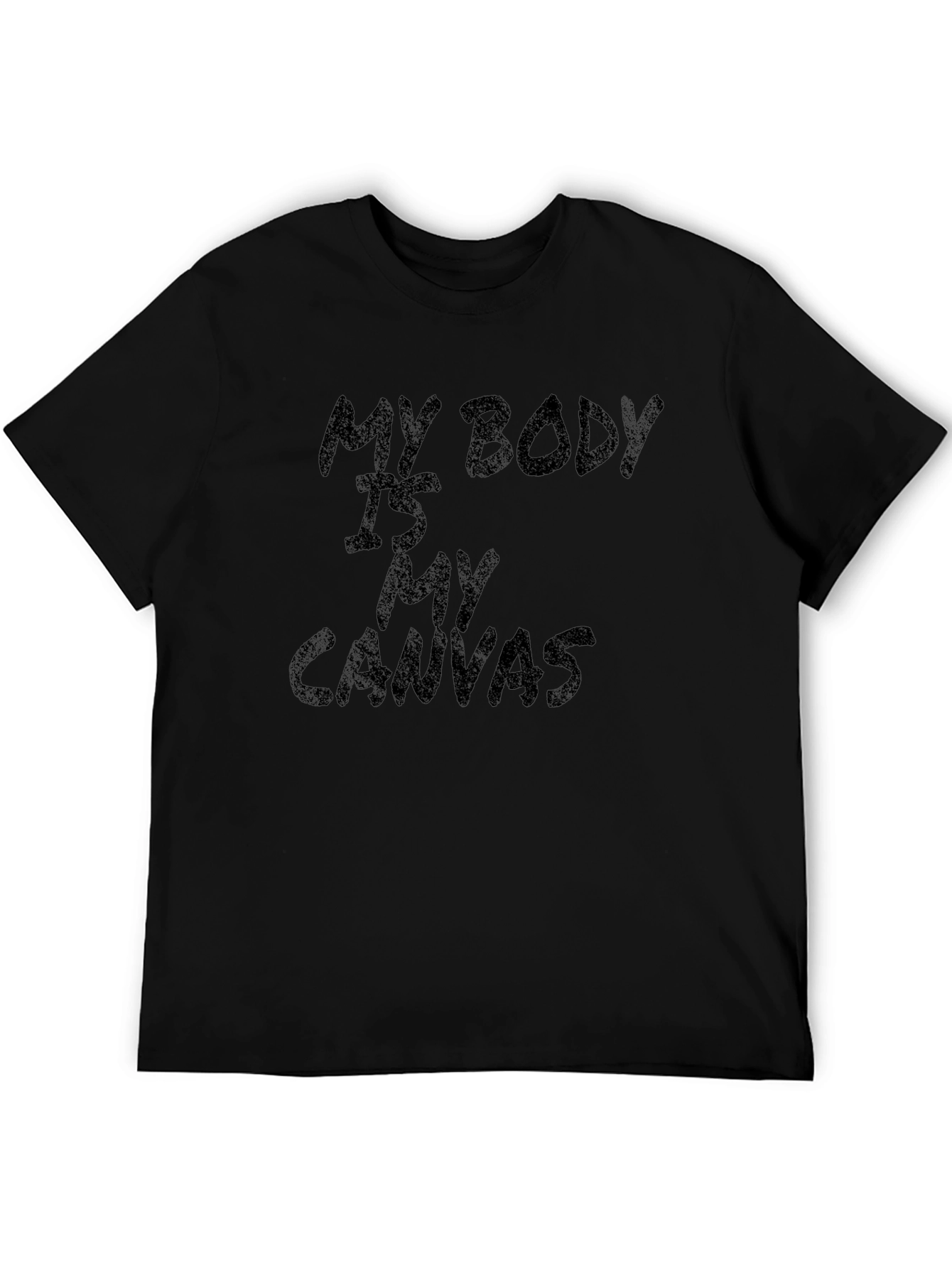 My Body Is My Canvas Black Graphic Tee