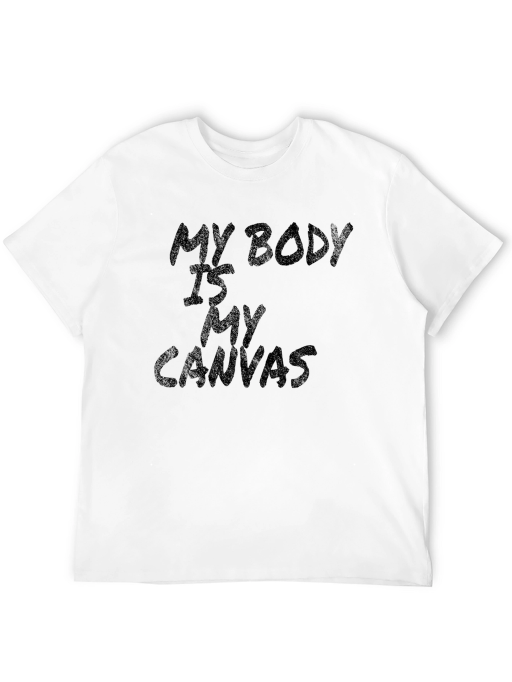 My Body Is My Canvas Black Graphic Tee