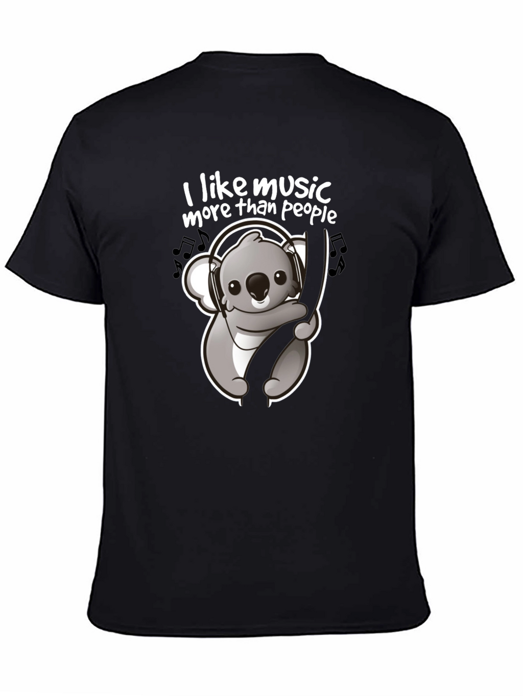 Music Lover Koala T-Shirt - Cute Animal Graphic Tee