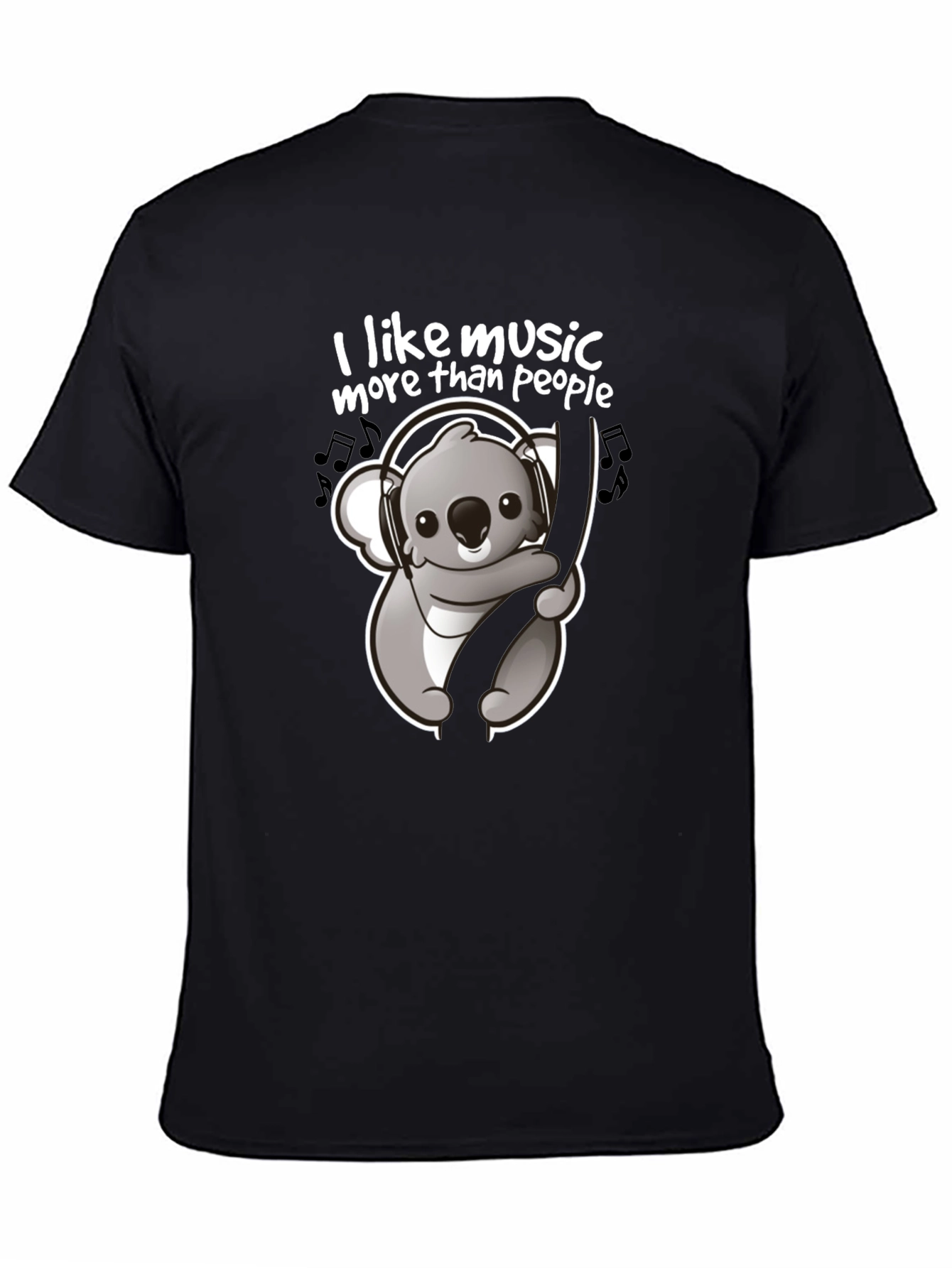 Music Lover Koala T-Shirt - Cute Animal Graphic Tee