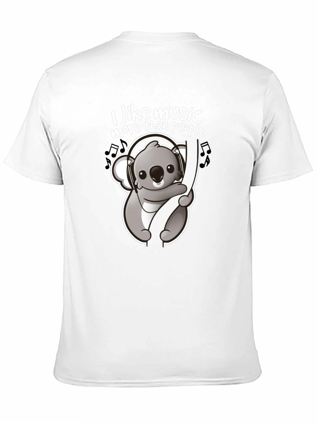 Music Lover Koala T-Shirt - Cute Animal Graphic Tee