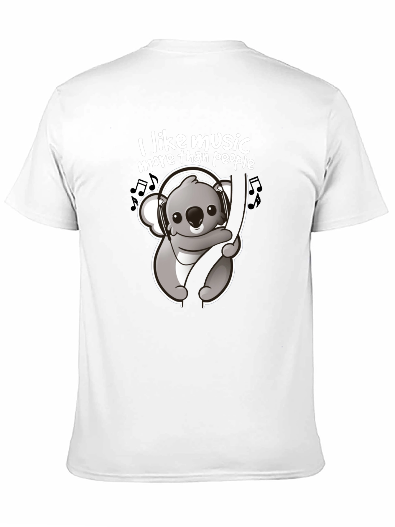 Music Lover Koala T-Shirt - Cute Animal Graphic Tee
