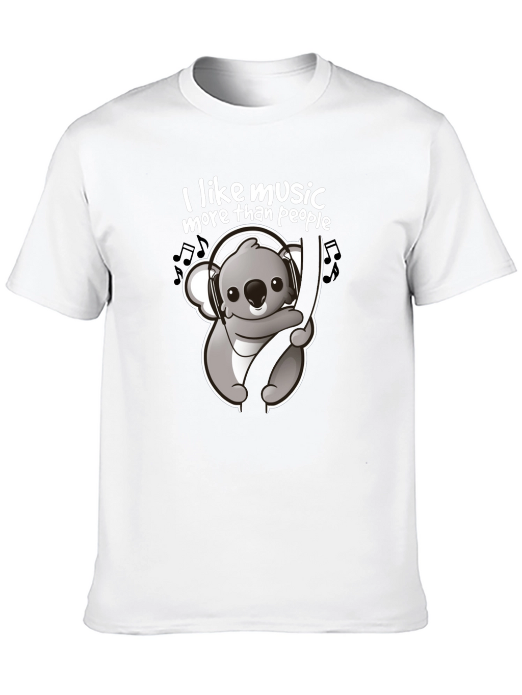 Music Lover Koala T-Shirt - Cute Animal Graphic Tee