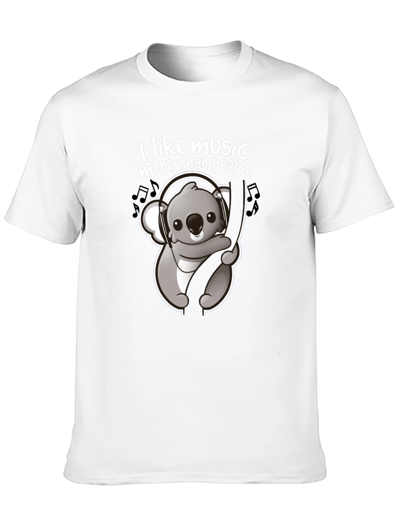 Music Lover Koala T-Shirt - Cute Animal Graphic Tee