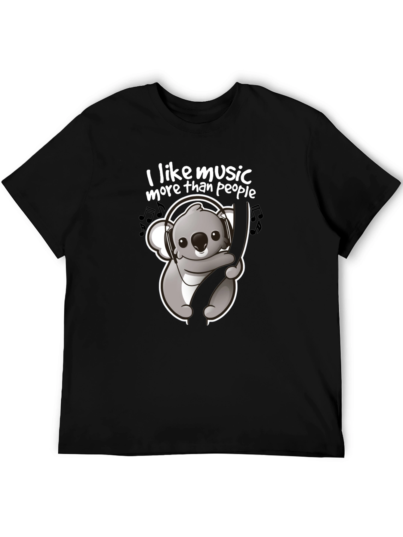 Music Lover Koala T-Shirt - Cute Animal Graphic Tee