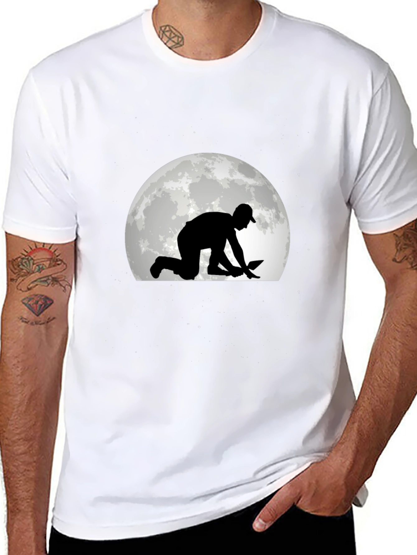 Gardener on Moon T-Shirt