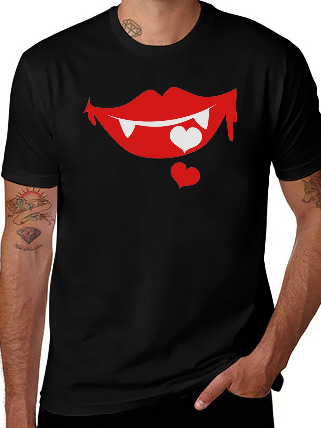 Vampire Love Bite Graphic T-Shirt