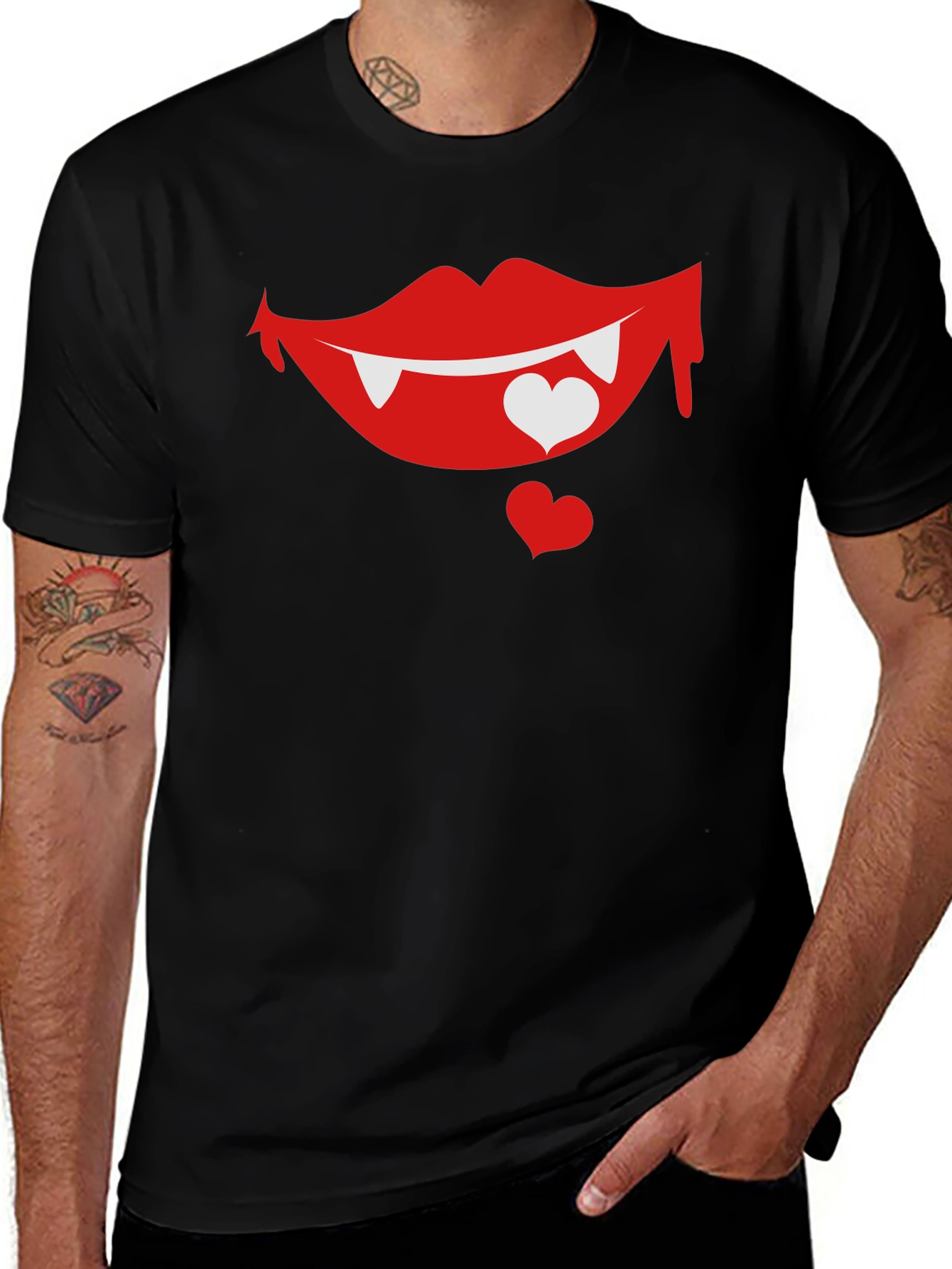 Vampire Love Bite Graphic T-Shirt