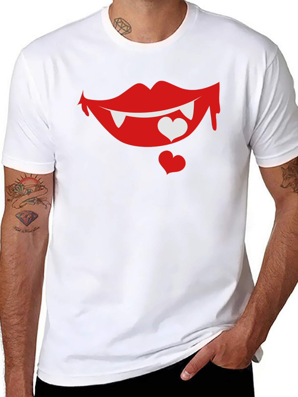 Vampire Love Bite Graphic T-Shirt