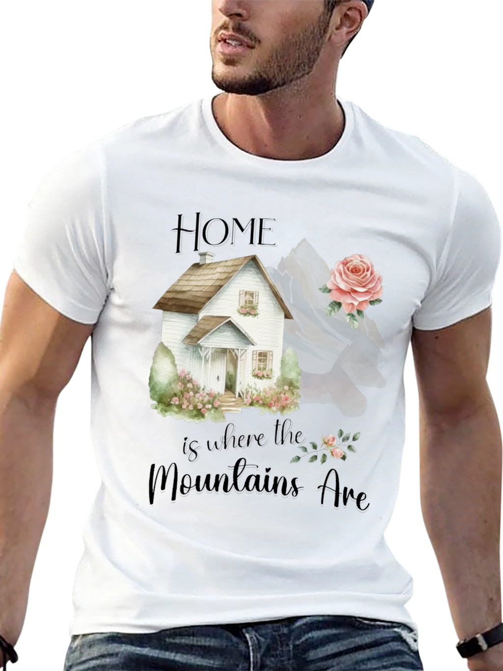 Home is Where the Mountains Are Graphic Tee