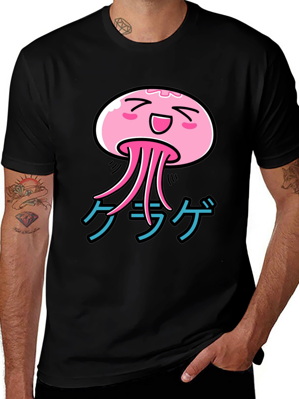Kawaii Jellyfish Graphic T-Shirt