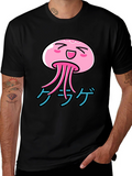 Kawaii Jellyfish Graphic T-Shirt