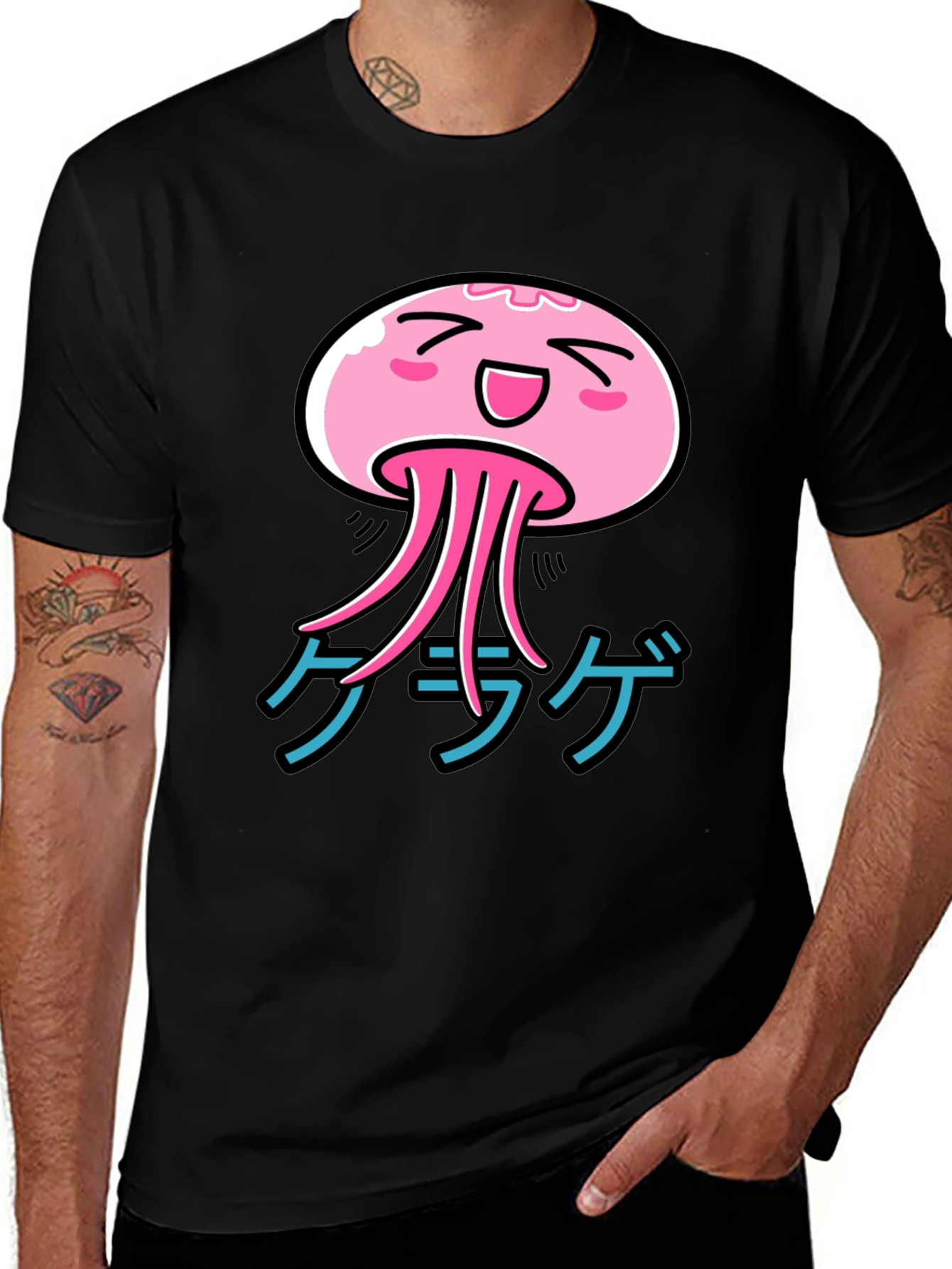 Kawaii Jellyfish Graphic T-Shirt