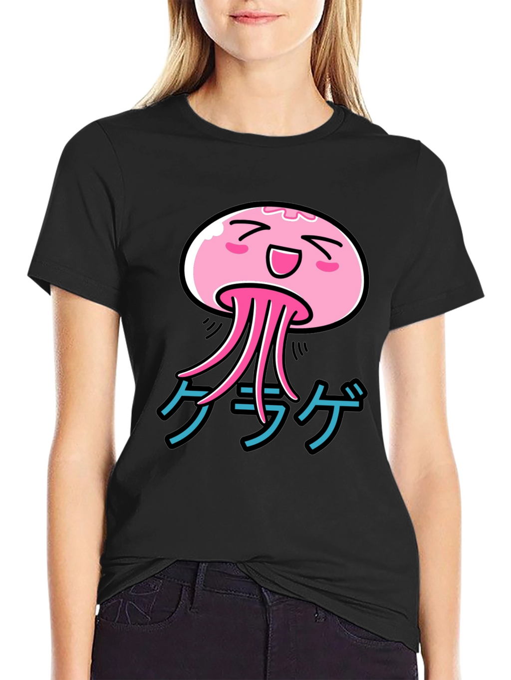 Kawaii Jellyfish Graphic T-Shirt