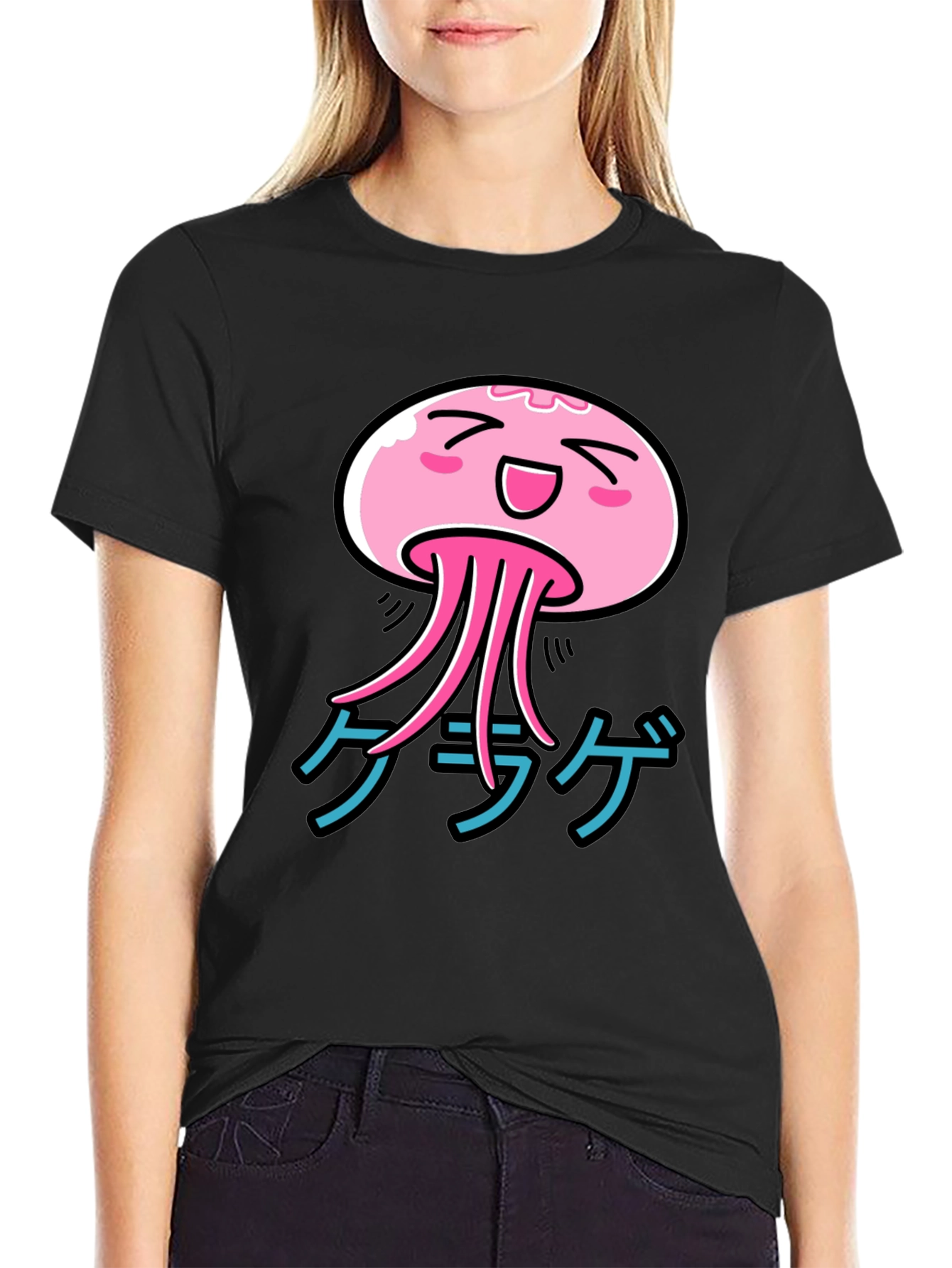 Kawaii Jellyfish Graphic T-Shirt