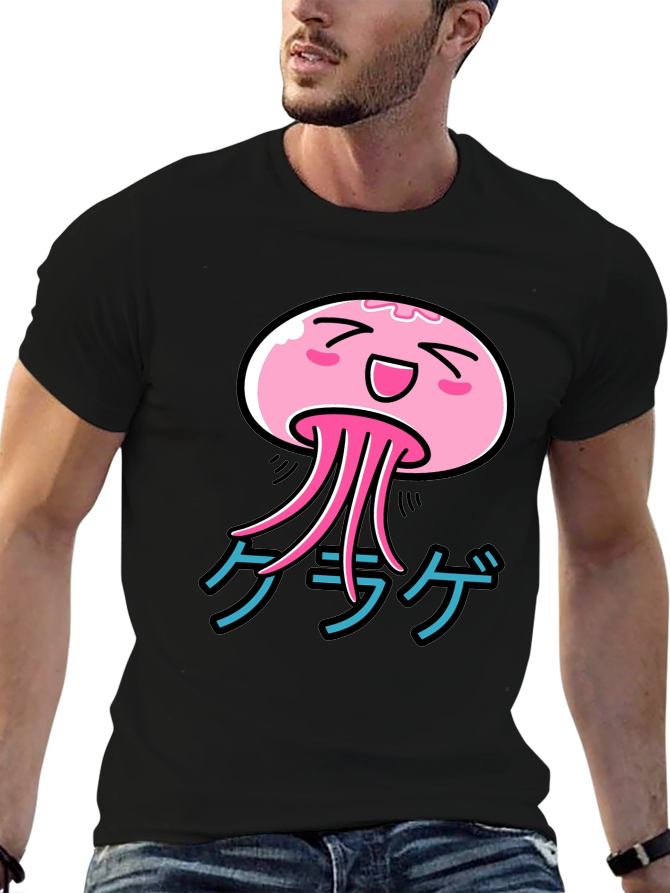 Kawaii Jellyfish Graphic T-Shirt