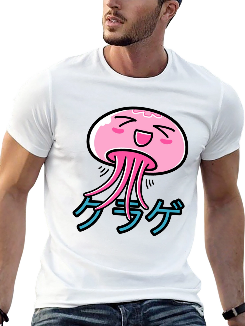 Kawaii Jellyfish Graphic T-Shirt