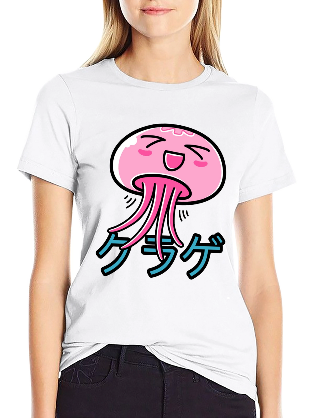 Kawaii Jellyfish Graphic T-Shirt