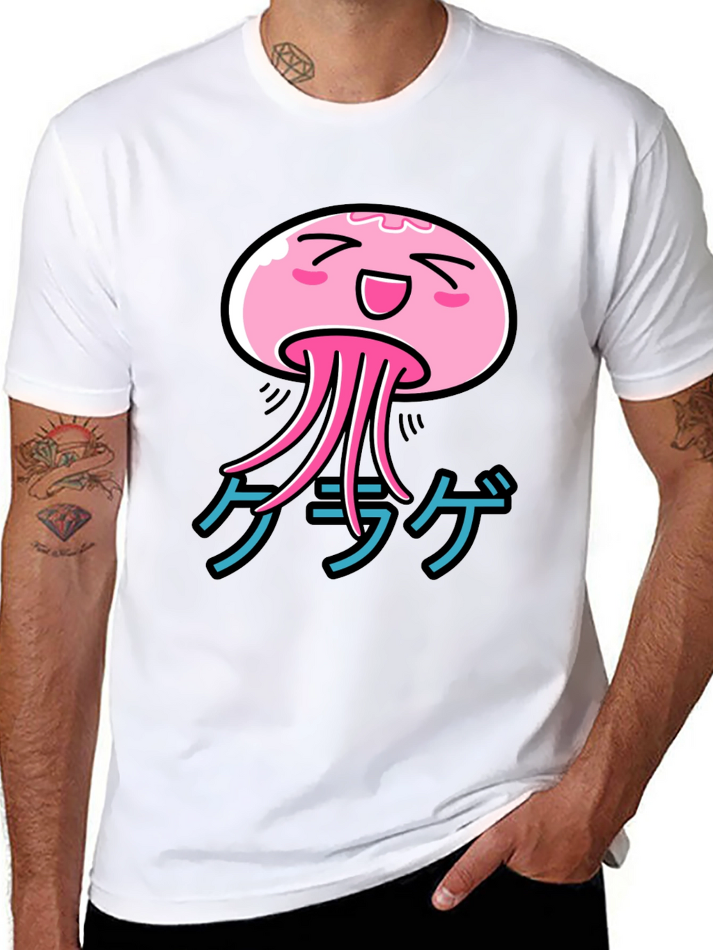 Kawaii Jellyfish Graphic T-Shirt