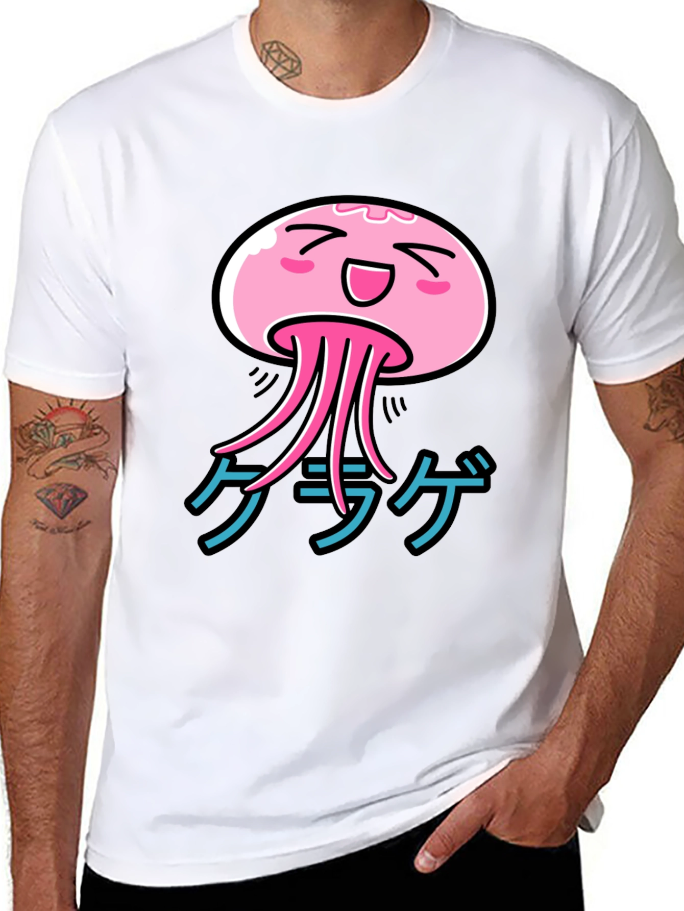 Kawaii Jellyfish Graphic T-Shirt