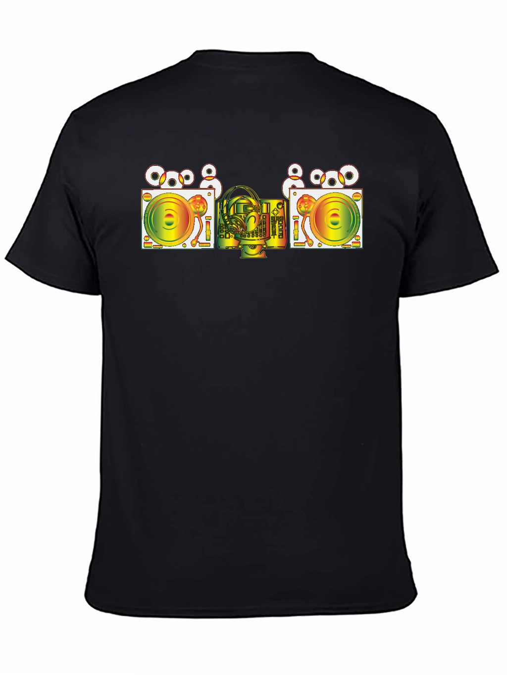 DJ Turntable Graphic T-Shirt - Cool Music Lover Tee