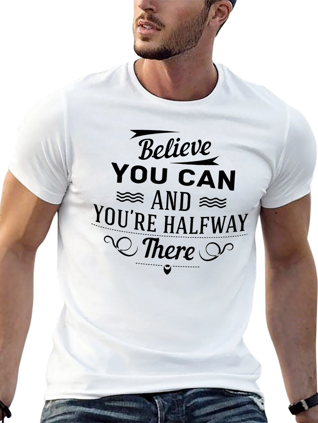 Believe You Can Graphic Tee - Motivational Shirt