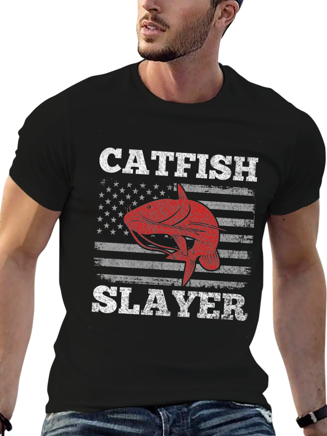 Catfish Slayer Graphic T-Shirt