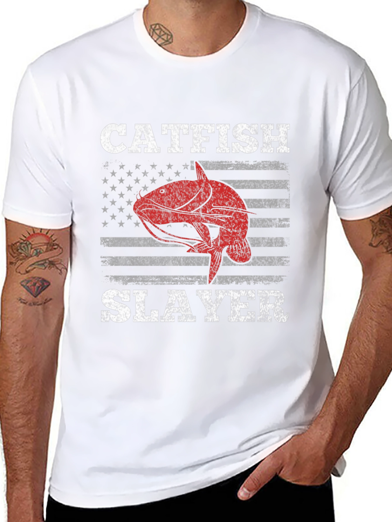 Catfish Slayer Graphic T-Shirt