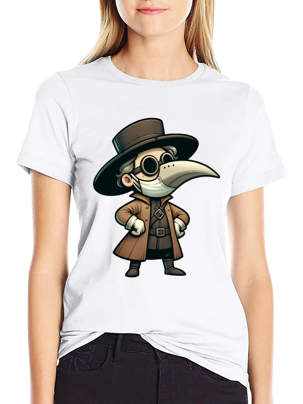 Plague Doctor Cartoon T-Shirt