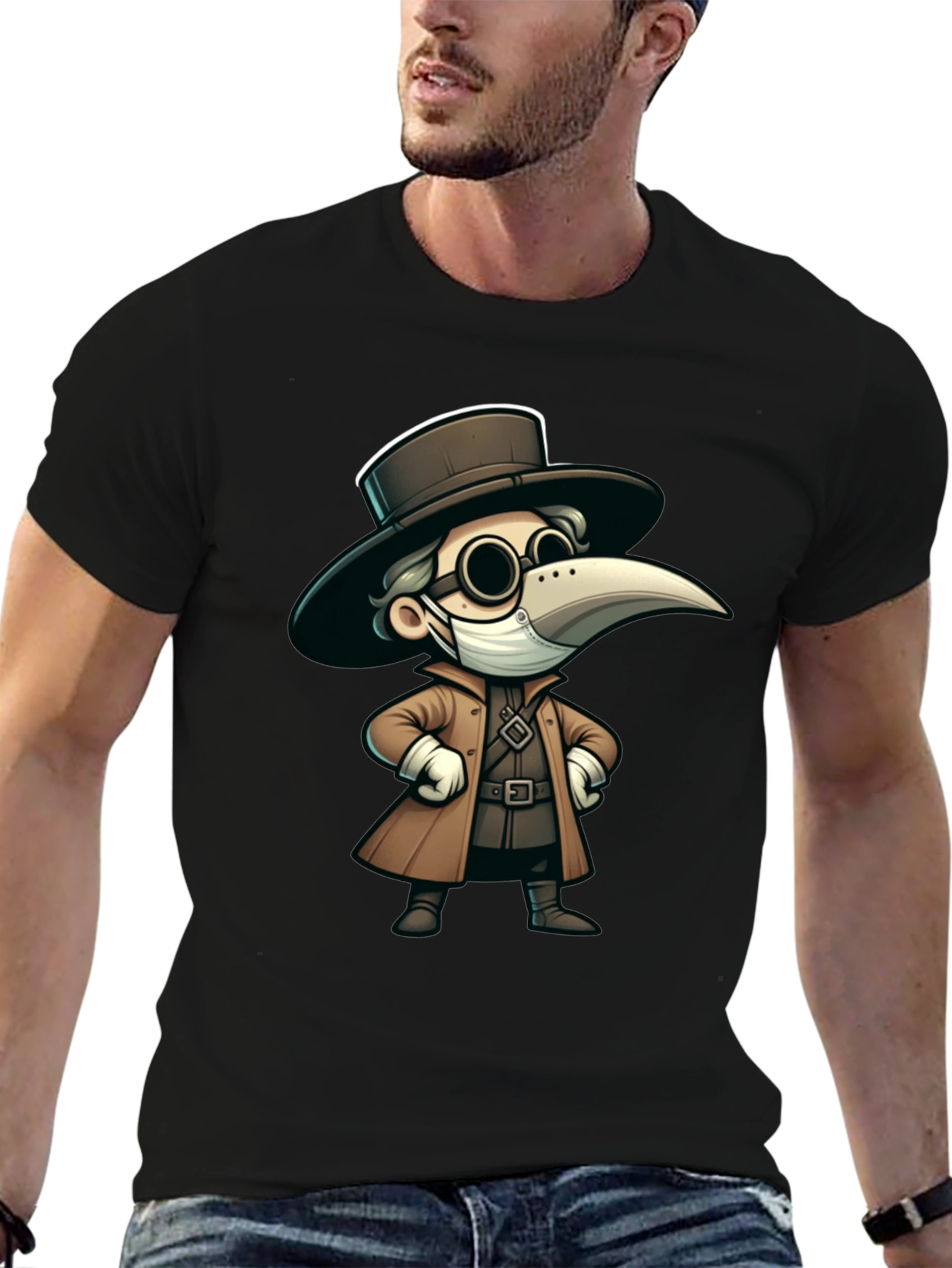Plague Doctor Cartoon T-Shirt