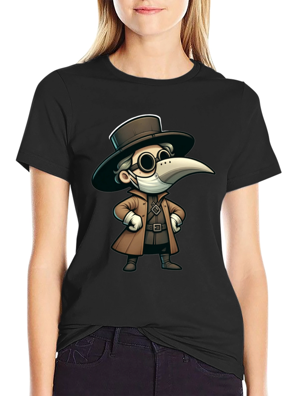 Plague Doctor Cartoon T-Shirt