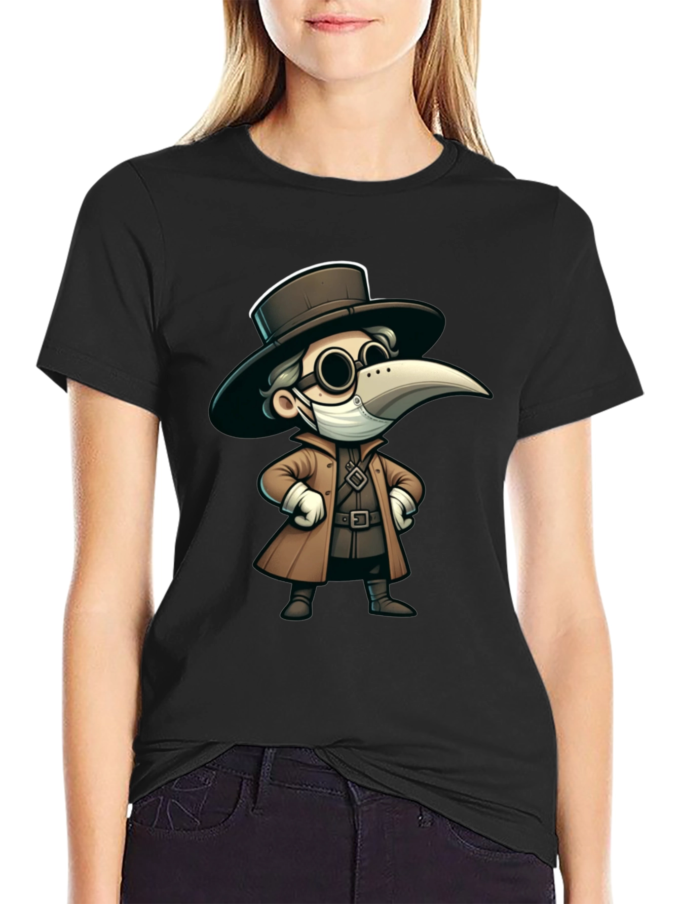 Plague Doctor Cartoon T-Shirt