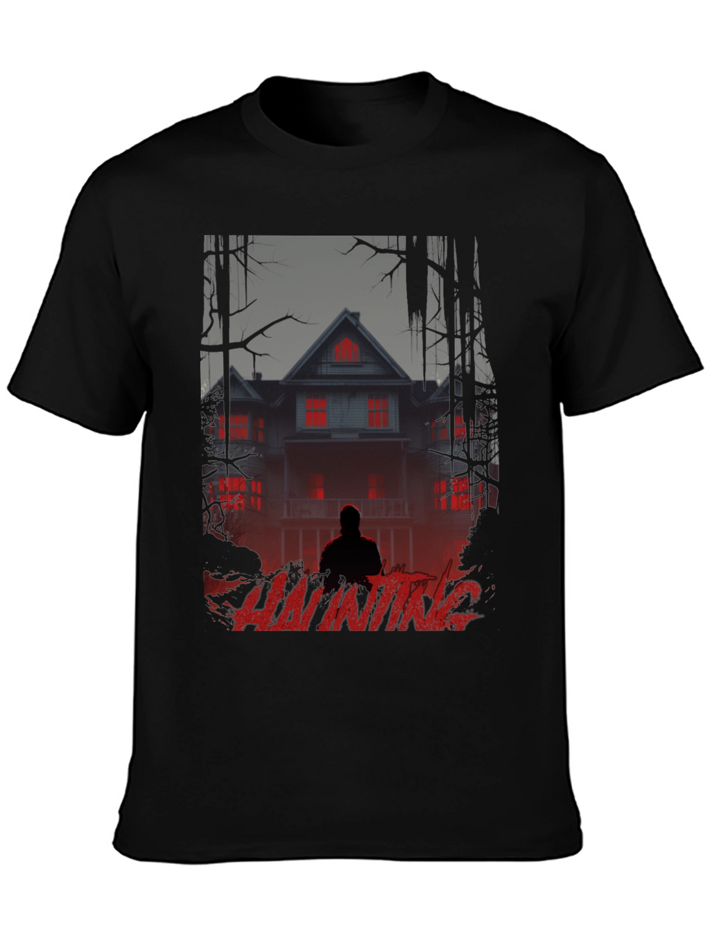 Haunting Graphic T-Shirt - Spooky Season Apparel