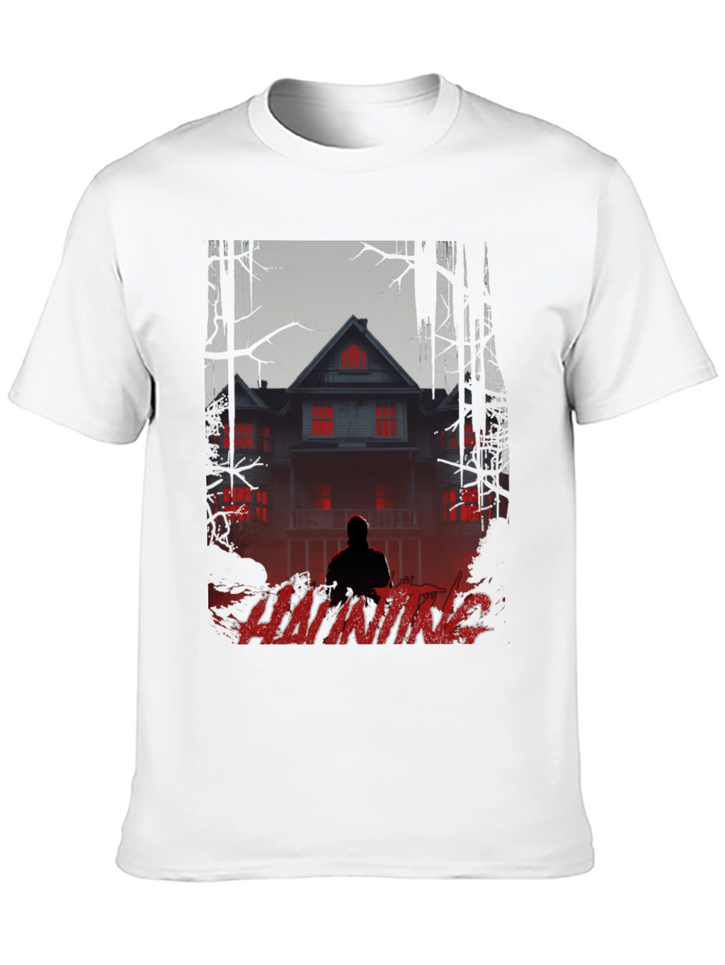 Haunting Graphic T-Shirt - Spooky Season Apparel
