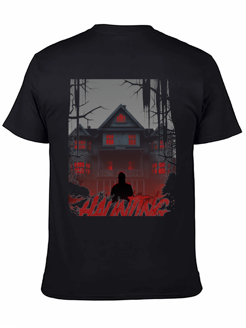 Haunting Graphic T-Shirt - Spooky Season Apparel