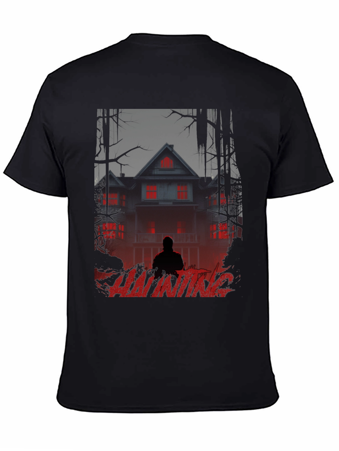 Haunting Graphic T-Shirt - Spooky Season Apparel