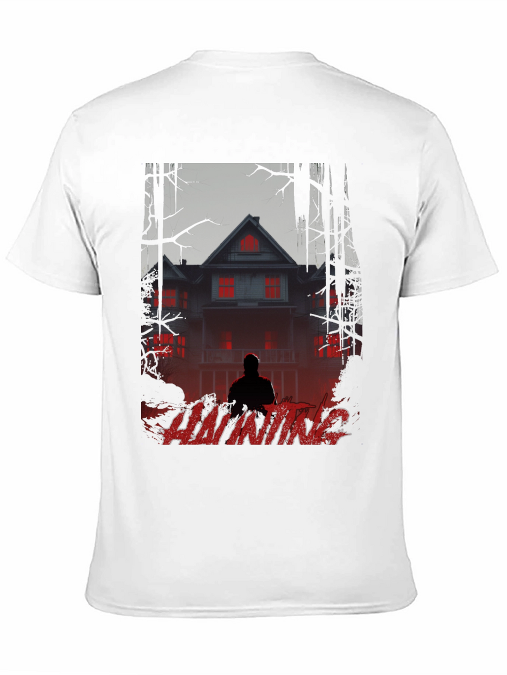 Haunting Graphic T-Shirt - Spooky Season Apparel
