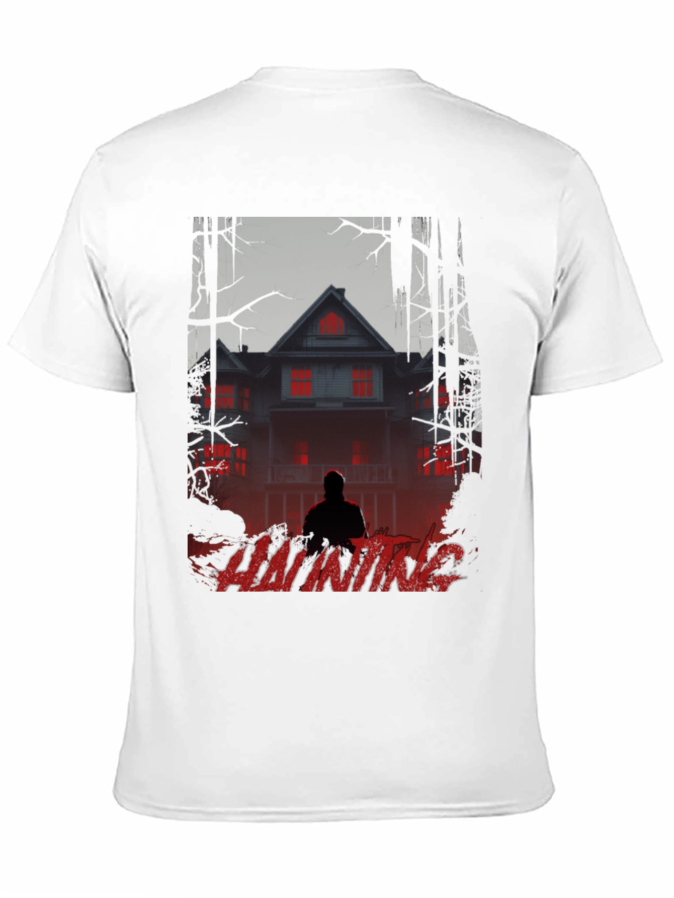 Haunting Graphic T-Shirt - Spooky Season Apparel