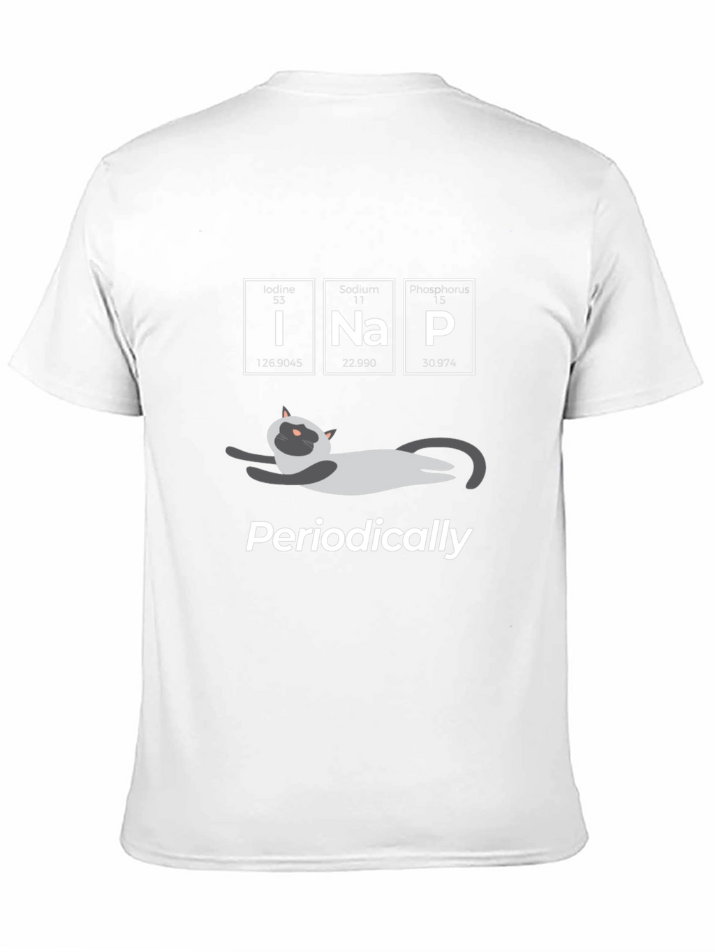 Funny Science Cat T-Shirt - Periodic Naps