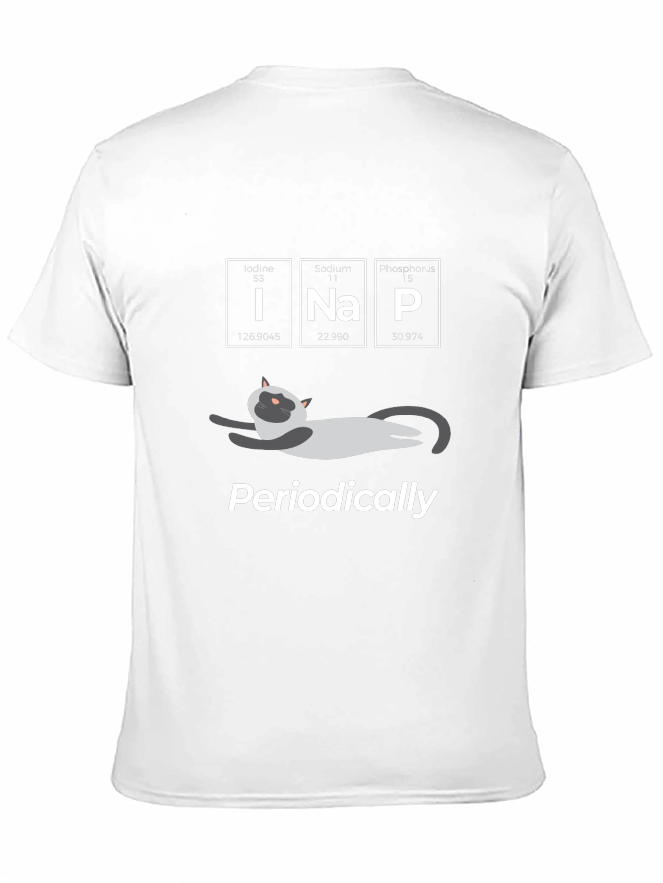 Funny Science Cat T-Shirt - Periodic Naps