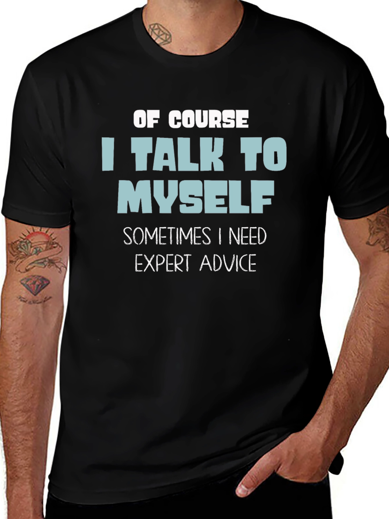 Funny I Talk to Myself Graphic T-Shirt