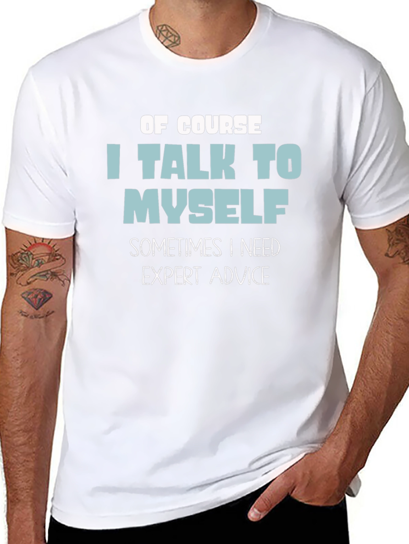 Funny I Talk to Myself Graphic T-Shirt