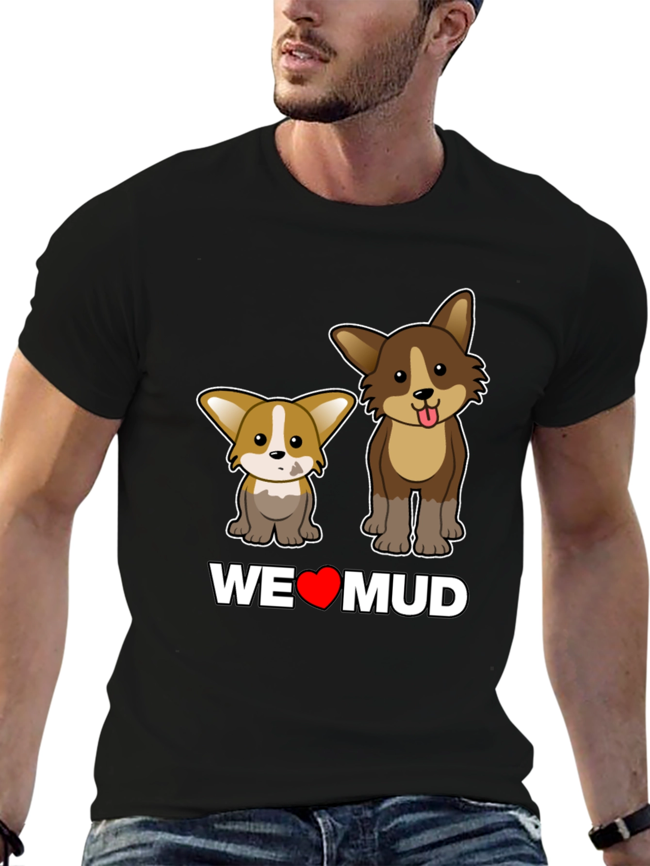 Dog Lover T-Shirt: WE <3 MUD