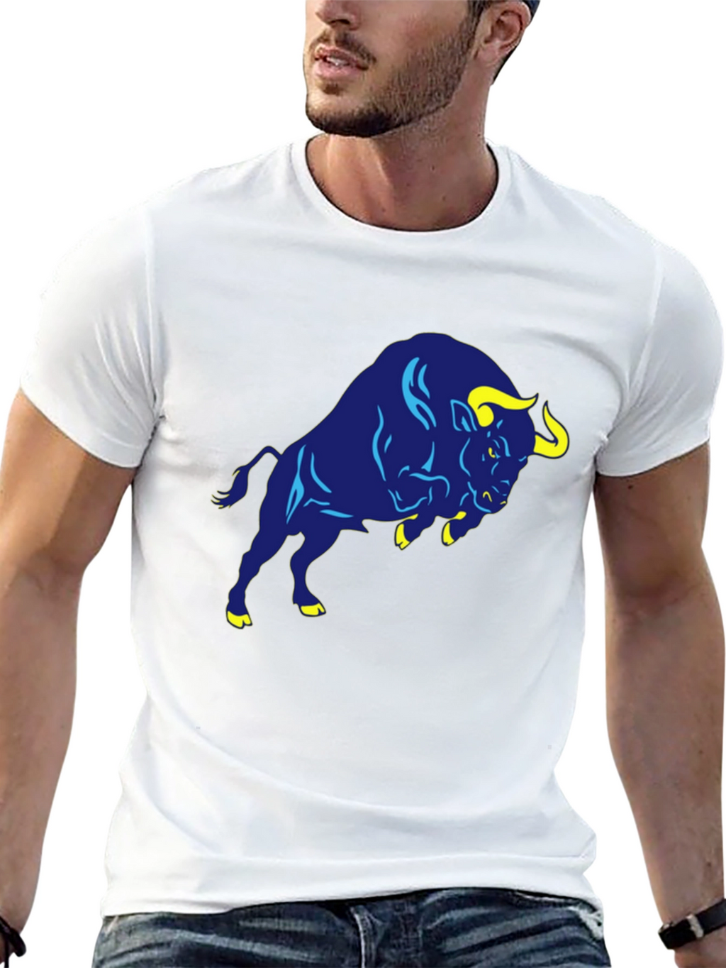 Bull Graphic Black T-Shirt