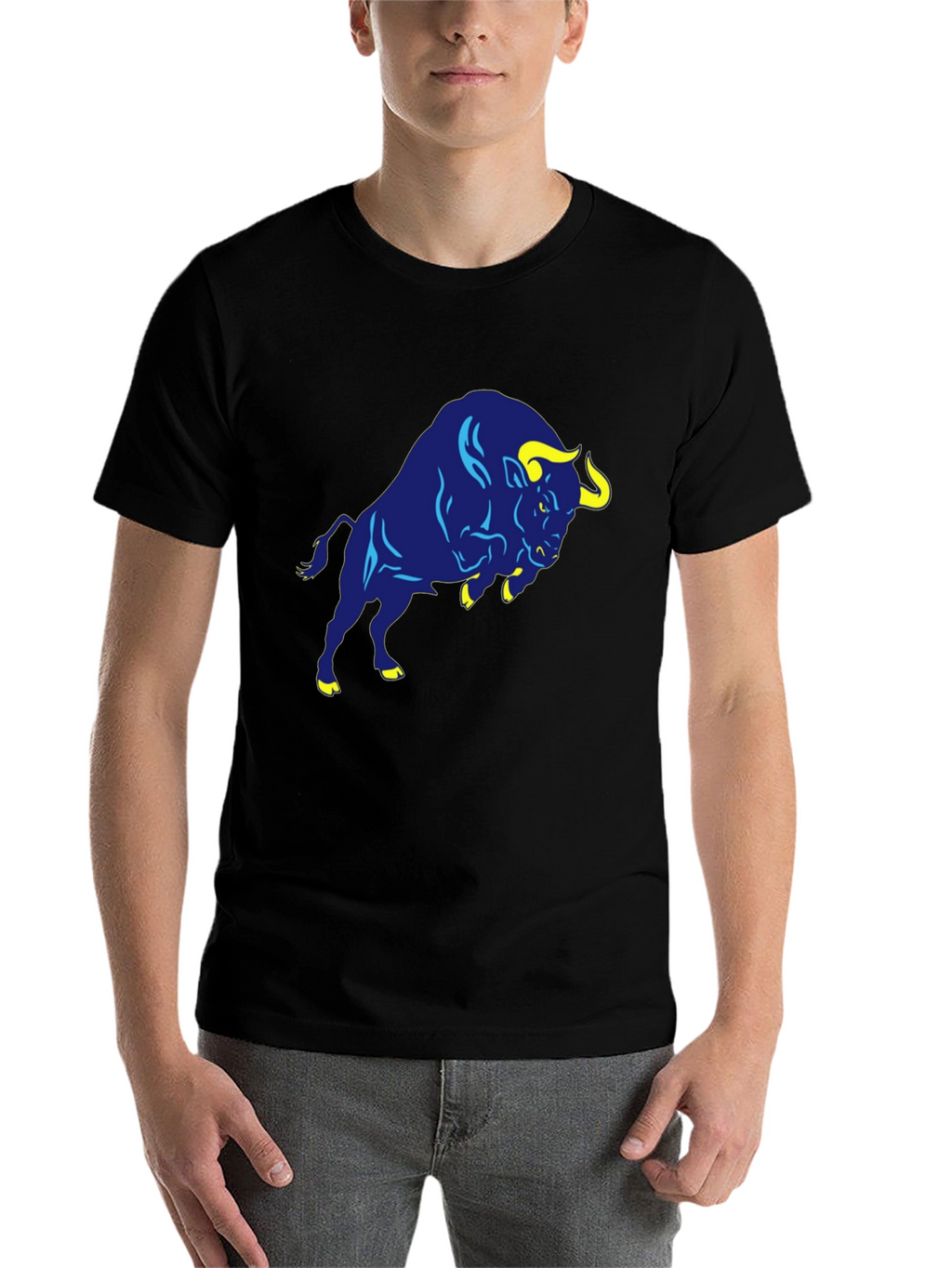 Bull Graphic Black T-Shirt