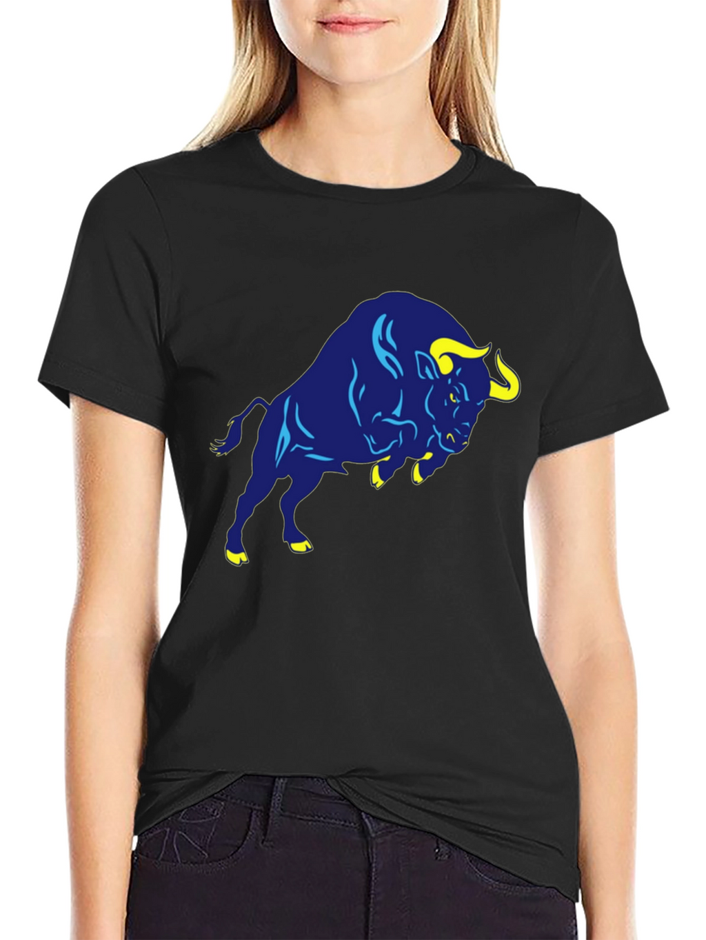 Bull Graphic Black T-Shirt