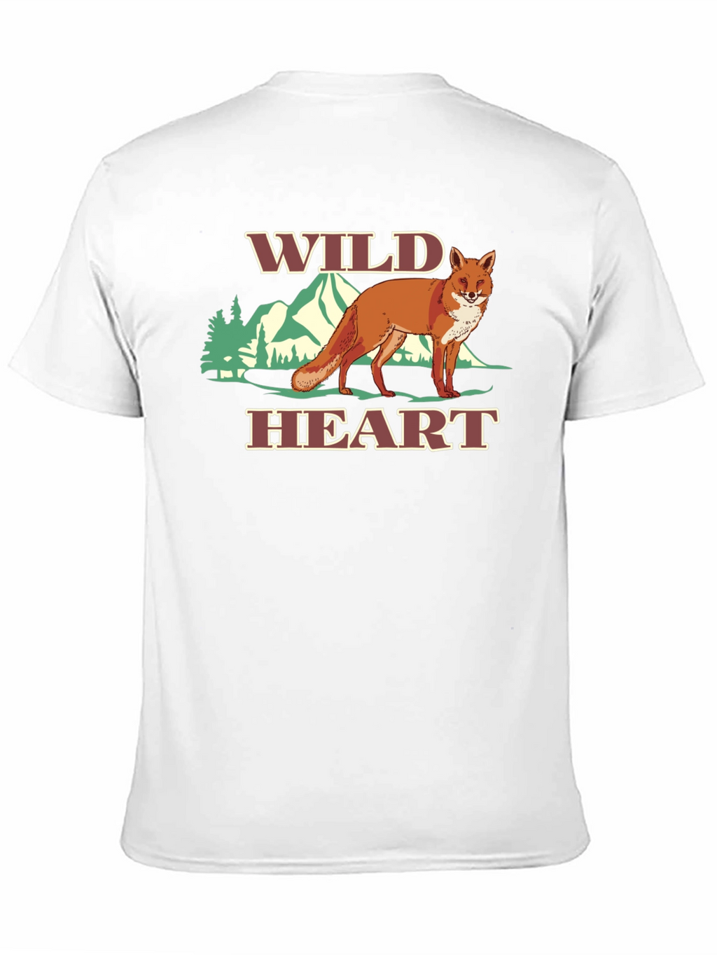 Wild Heart Fox Graphic Tee - Black T-Shirt