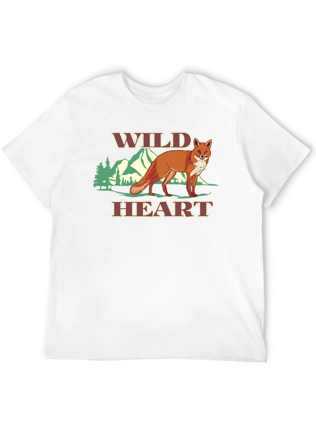 Wild Heart Fox Graphic Tee - Black T-Shirt