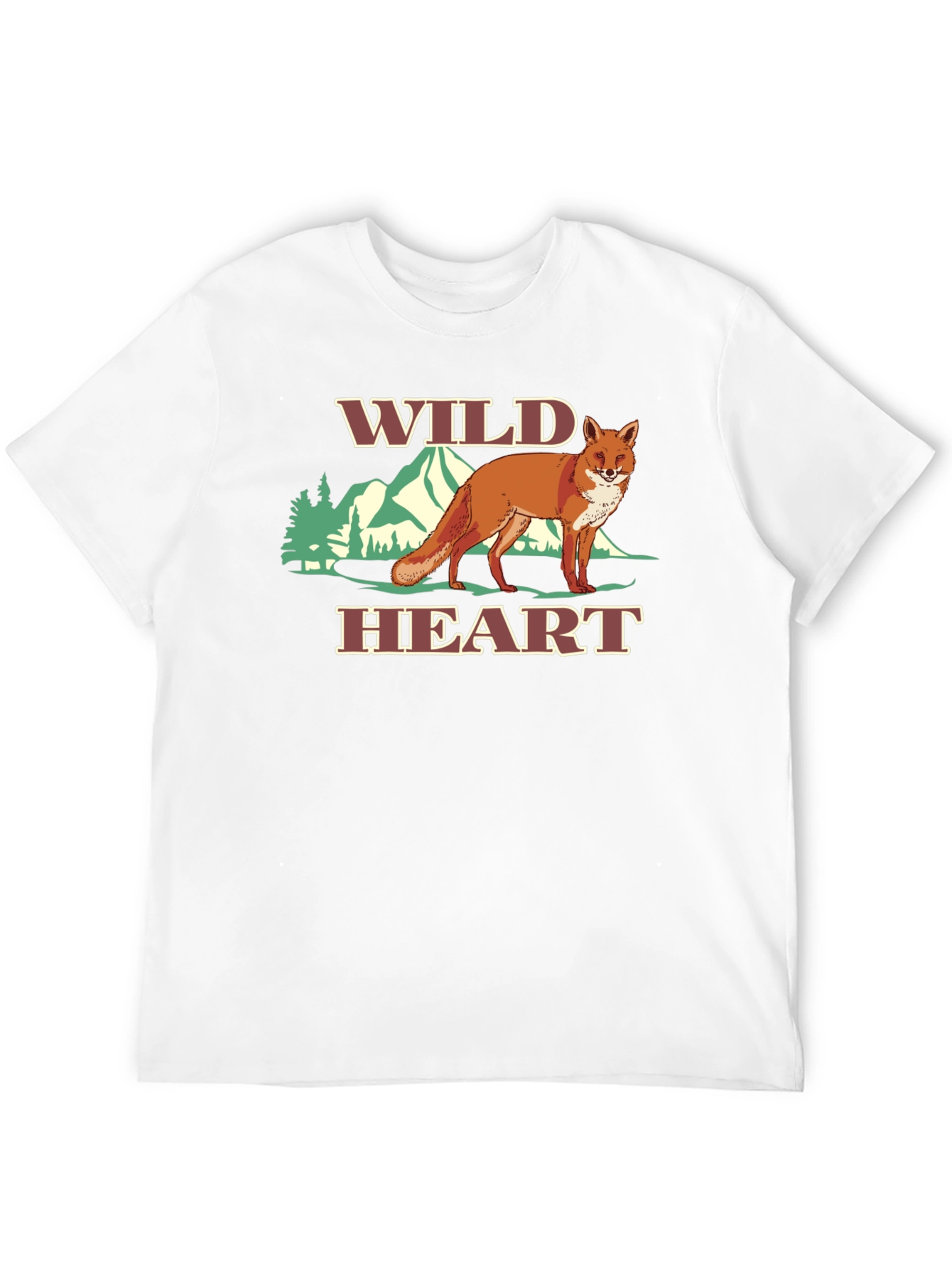 Wild Heart Fox Graphic Tee - Black T-Shirt
